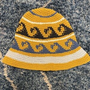 Urban Outfitters Crochet wave motif design Bucket Hat